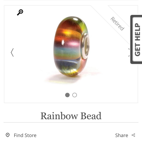 Rainbow Trollbead (RARE, Retired) - Picture 3 of 3